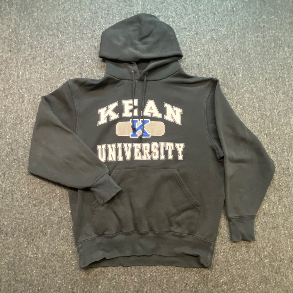 JanSport‎ Collegiate Men Medium Kean University Black Graphic Hoodie Sweatshirt
